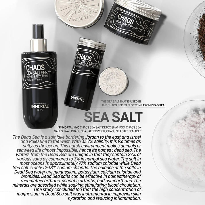 Immortal NYC Chaos Sea Salt Detox Shampoo Professional Texturizing Shampoo