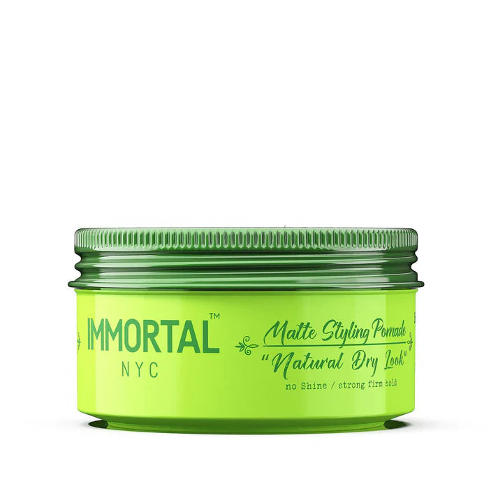 Immortal NYC Dry Matte Finish Pomade 150ml Strong Hold Matte Styling Pomade