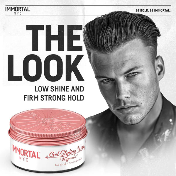 Immortal NYC Hypnotic Hair Wax Gel 150ml Strong Hold Low Shine Styling Wax