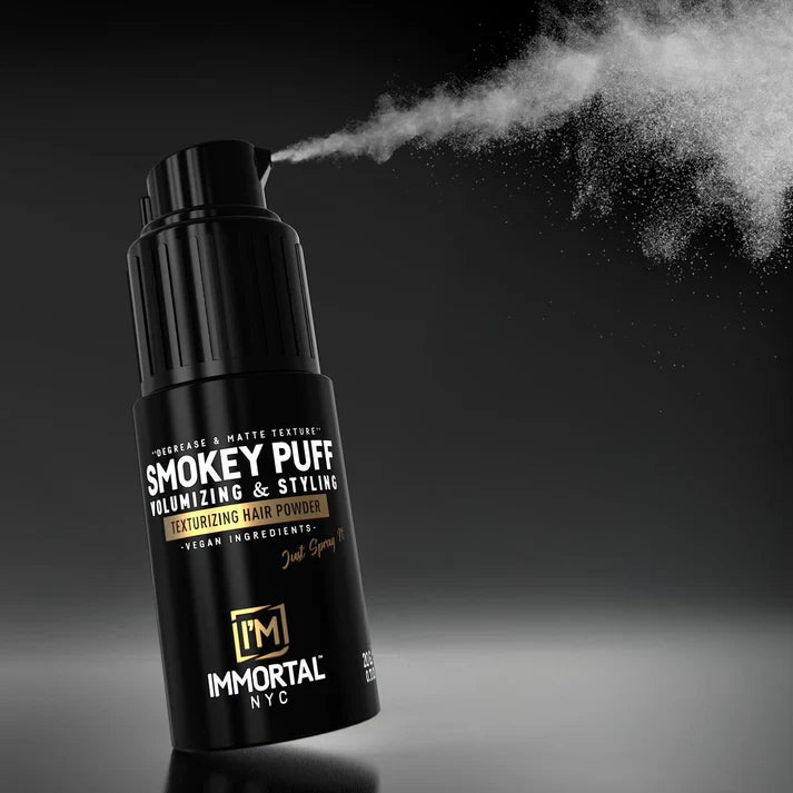 Immortal NYC Smokey Puff black styling powder spray matte volume