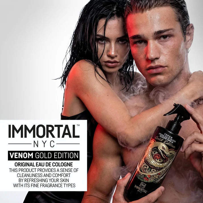 Immortal NYC Venom Gold Edition cologne 16.9oz oud inspired fragrance