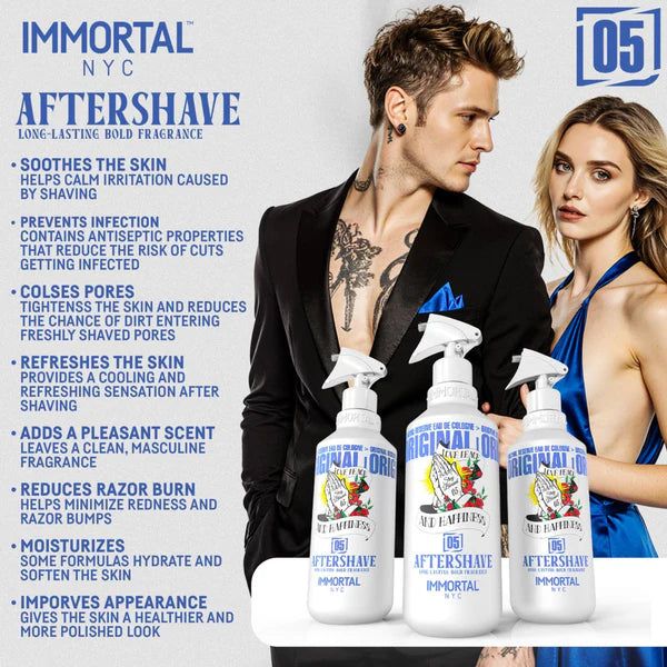 Immortal Stay Blessed 05 aftershave cologne 16.9oz bottle