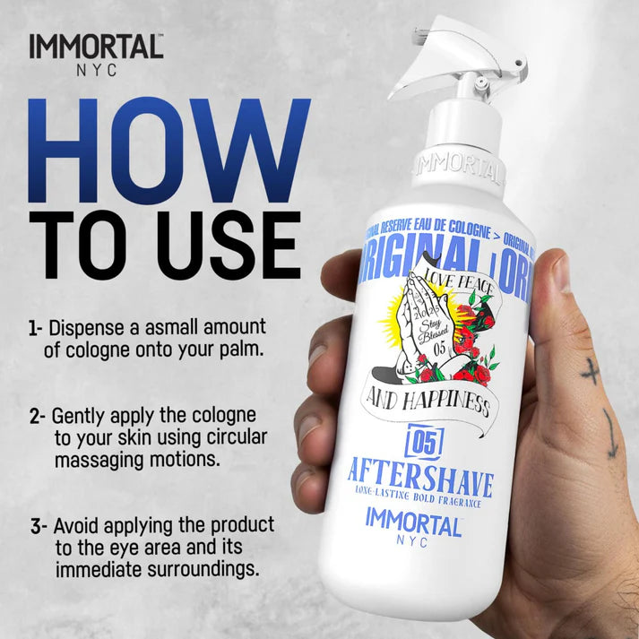 Immortal Stay Blessed 05 aftershave cologne 16.9oz bottle