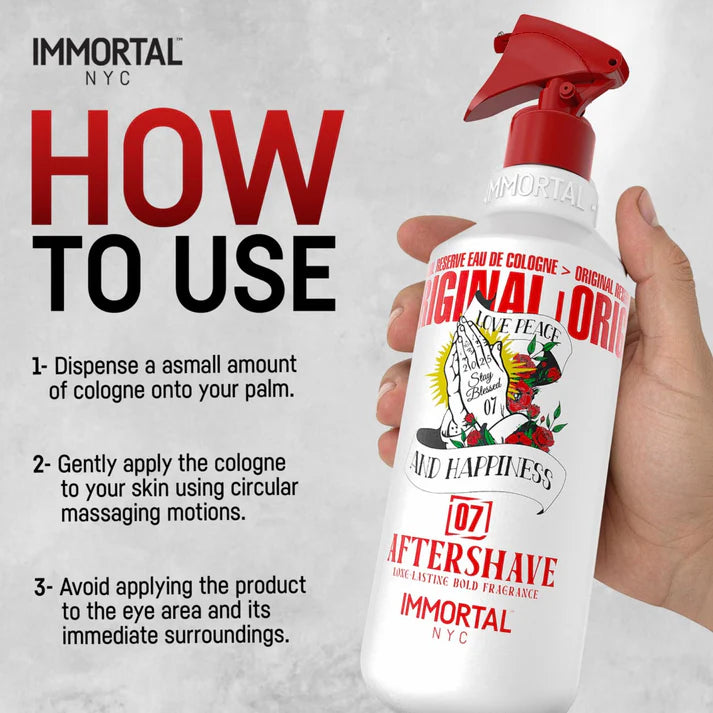 Immortal Stay Blessed 07 aftershave cologne 16.9oz bottle