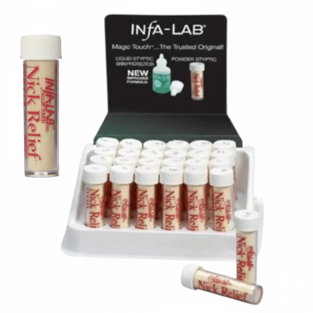 Infa-Lab Magic Touch Nick Relief Styptic Powder – No-Sting Bleeding Control