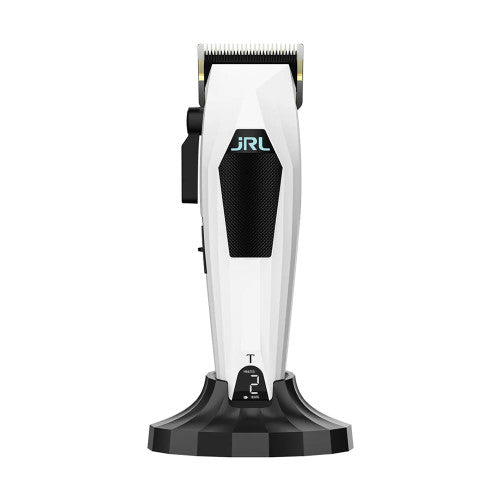 JRL 3000C Compact White Professional Cordless Clipper with Taper Blade