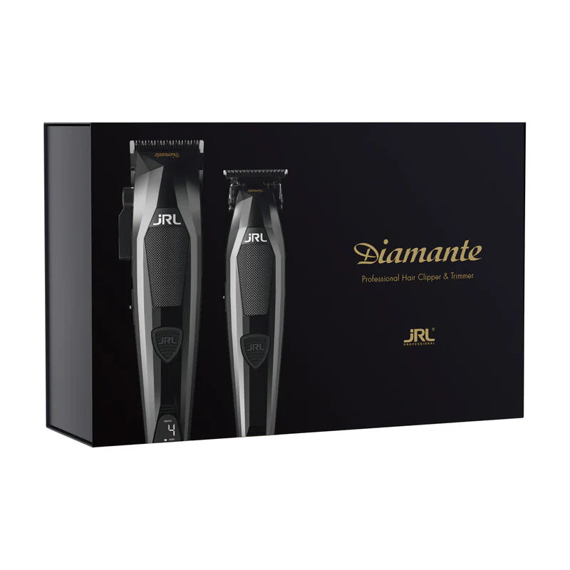 JRL Diamante black clipper and trimmer kit 8200 RPM
