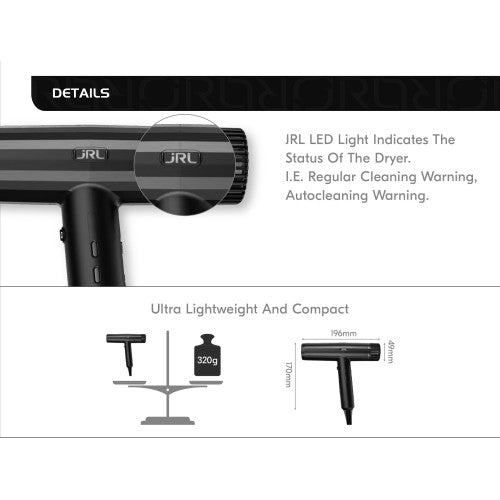 JRL Forte Pro Hair Dryer FP2020H Professional High-Speed Hair Dryer