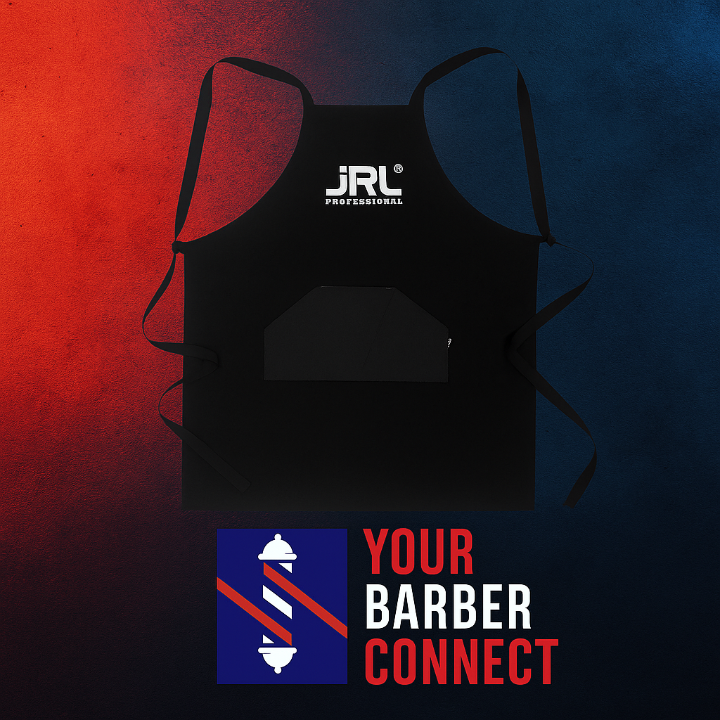 JRL Professional Barber Apron Black water-resistant