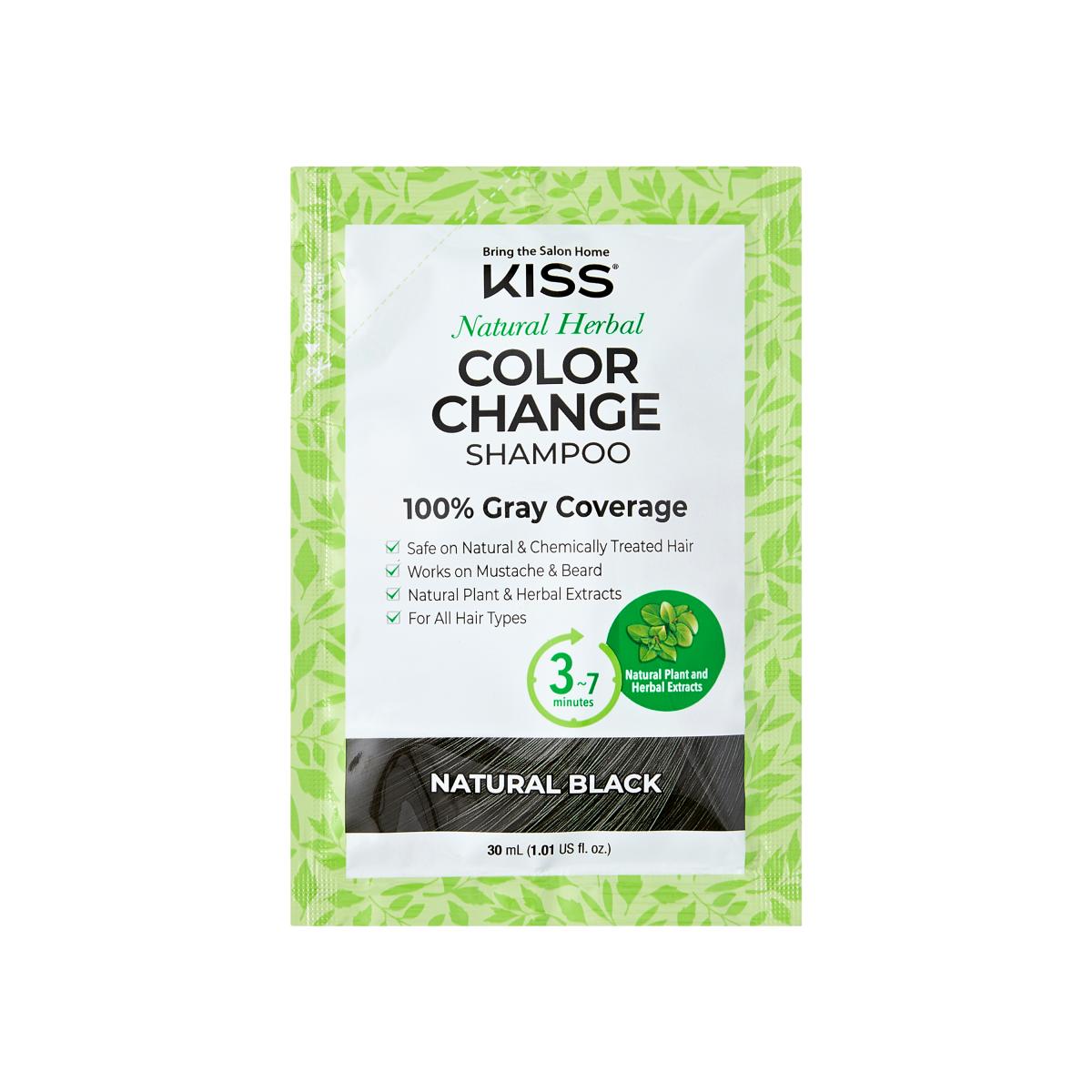 KISS Quick Cover Color Change Shampoo 3 Pack Gray Coverage