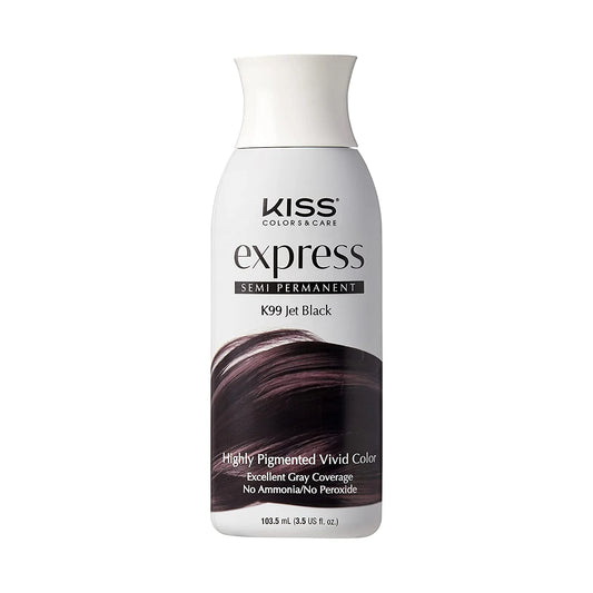 Kiss Express Color Semi-Permanent Hair Color – Vivid Shine, Gray Coverage Rinse