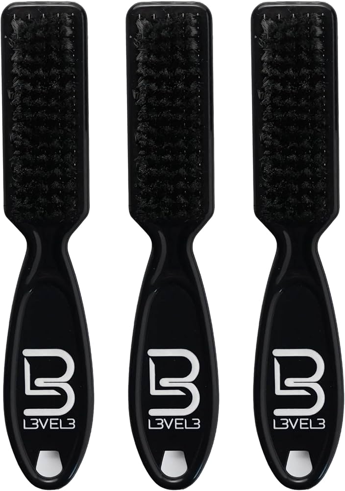 L3VEL3 3 piece fade brush set professional barber brushes