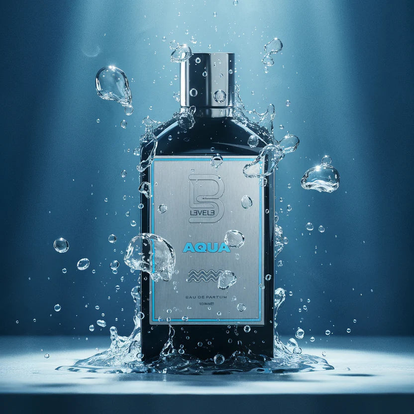 L3VEL3 Aqua Eau De Parfum Cologne 100ml Bottle