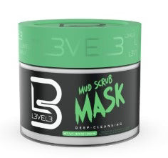 L3VEL3 Mud Scrub Mask 500ml deep cleansing skincare