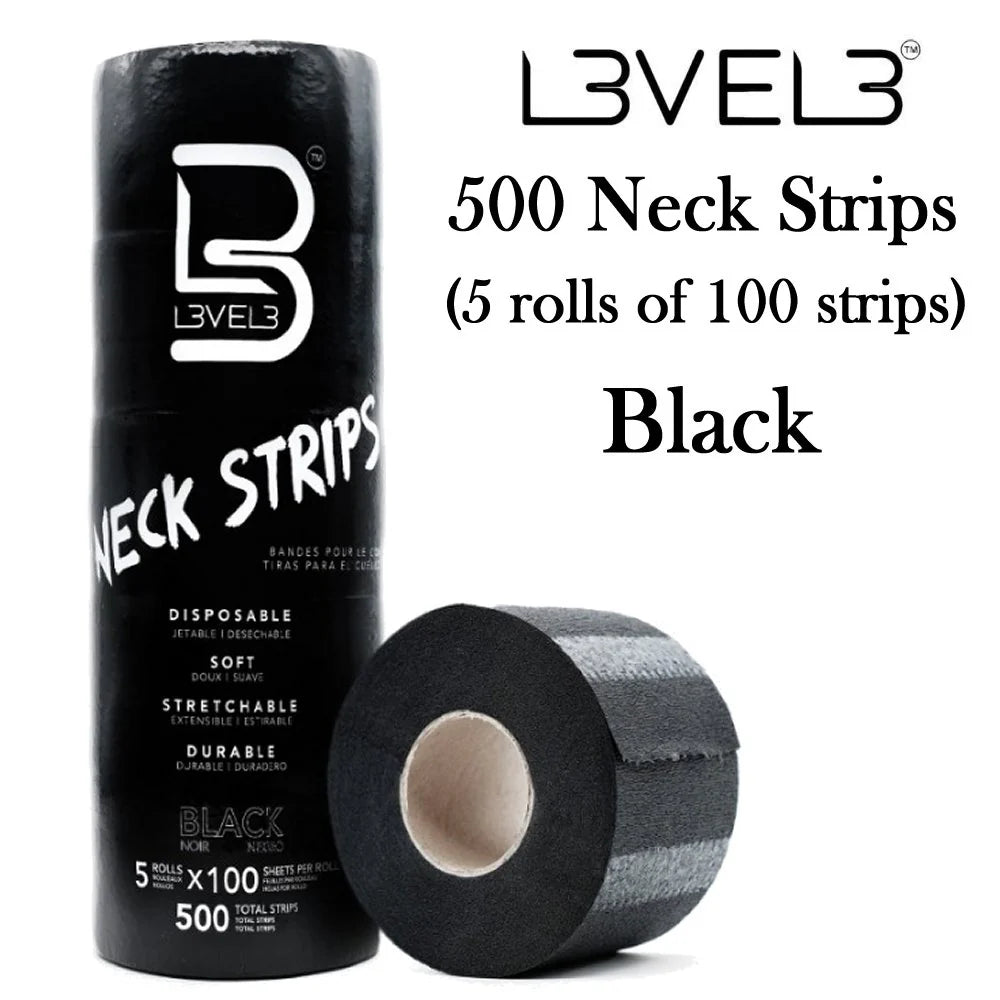 L3VEL3 Neck Strips – 5 Rolls (100 Strips/Roll) Barber Hygiene Essential