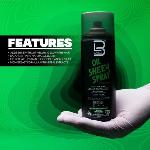 L3VEL3 Oil Sheen Spray 13.5oz – Olive Oil Gloss Finish