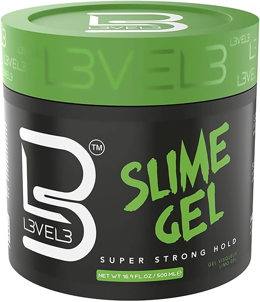 L3VEL3 Slime Gel 1000ml – Super Strong Hold, High-Shine Styling