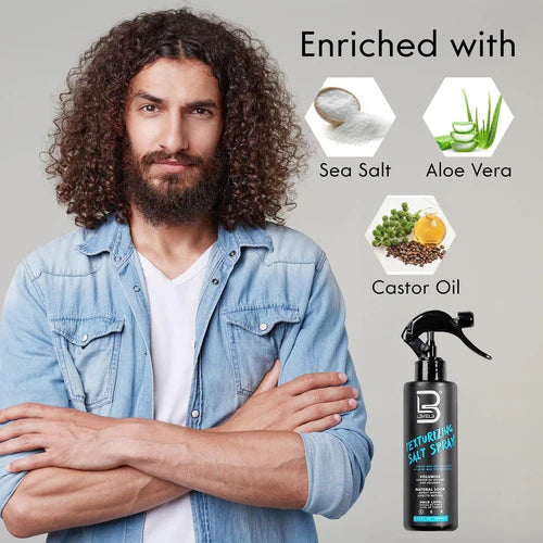 L3VEL3 Texturizing Sea Salt Spray – 250ml | Adds Texture, Volume & Natural Waves