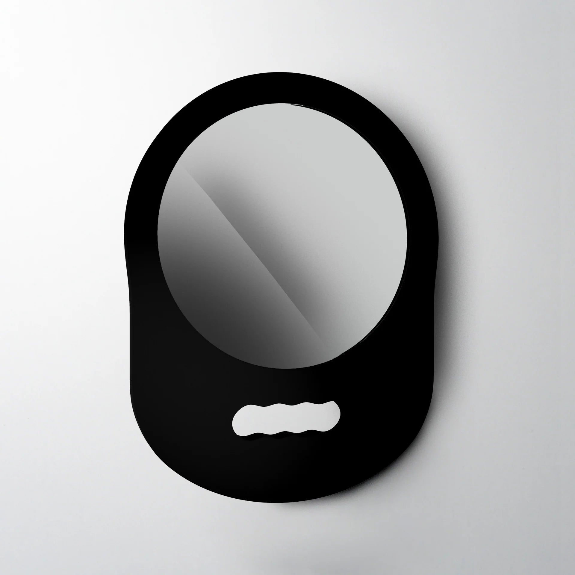 L3VEL3 foam barber mirror handheld shockproof frame mirror