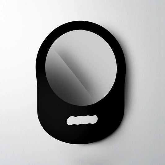 L3VEL3 foam barber mirror handheld shockproof frame mirror