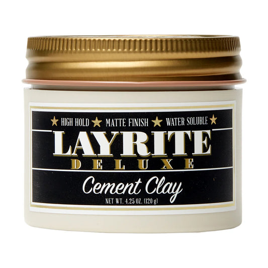 Layrite Cement Clay strong hold matte styling clay