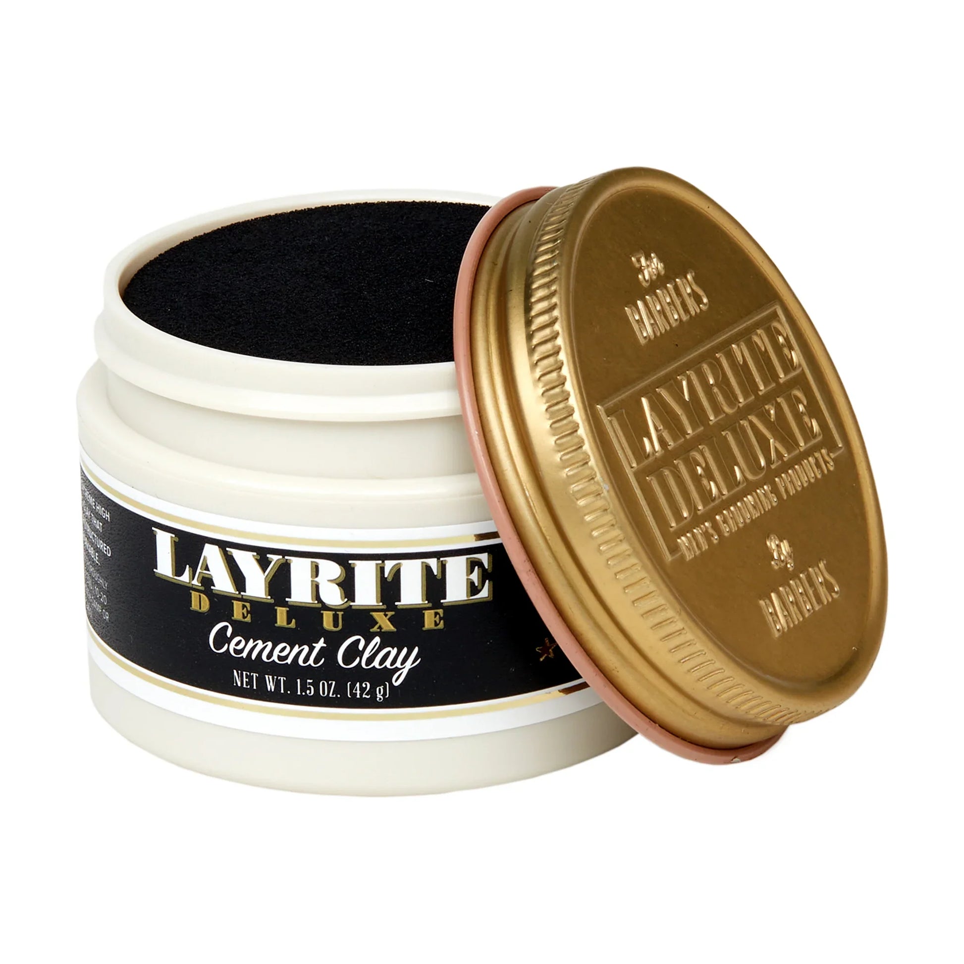 Layrite Cement Clay strong hold matte styling clay