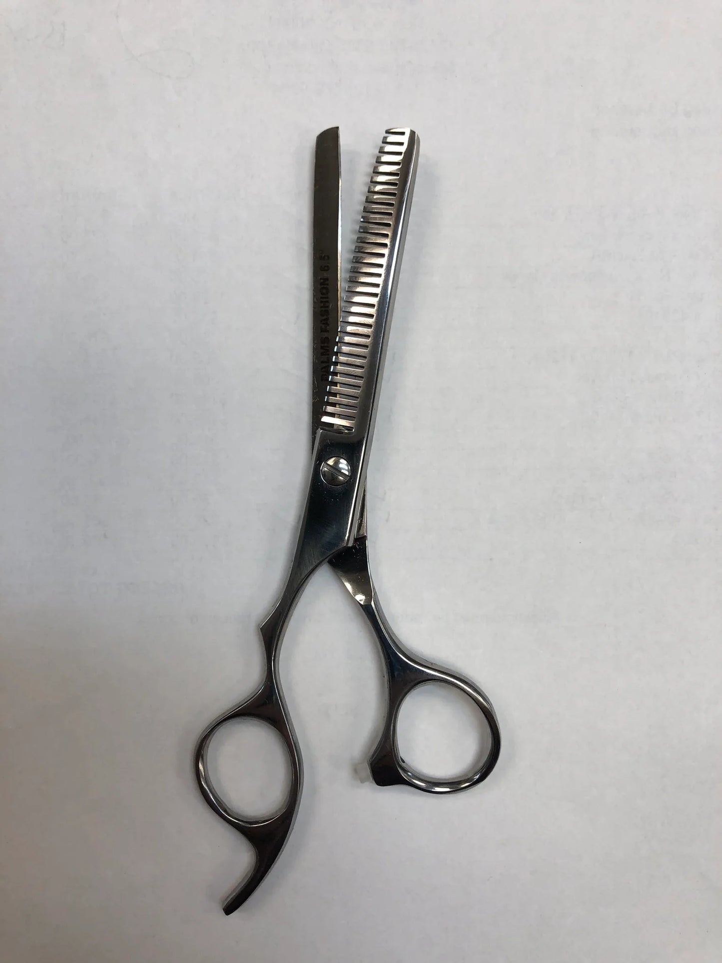 Left handed barber thinning shears stainless steel