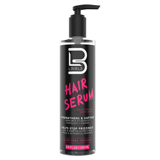 Level 3 Hair Serum bottle for damaged hair repair and shine