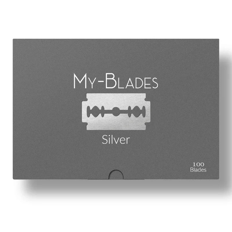 My-Blades Silver Double Edge Razor Blades 100 Pack