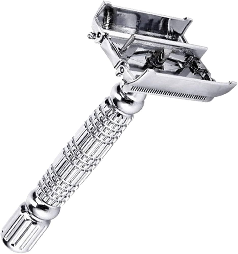 My-Blades Stainless Steel Butterfly Safety Razor Double Edge