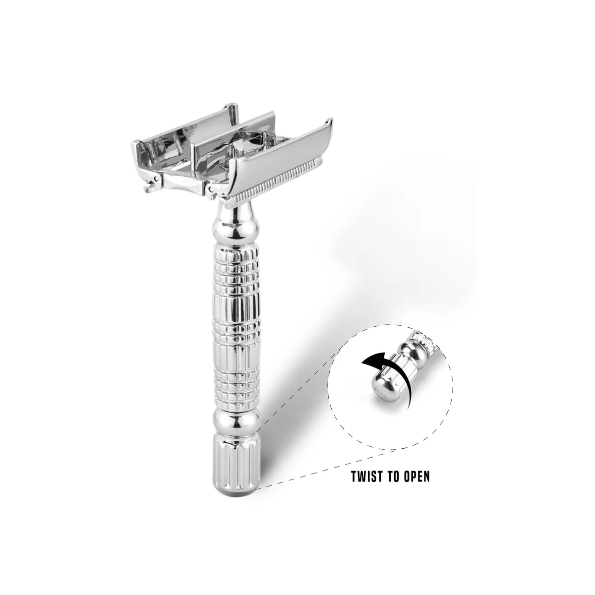 My-Blades Stainless Steel Butterfly Safety Razor Double Edge