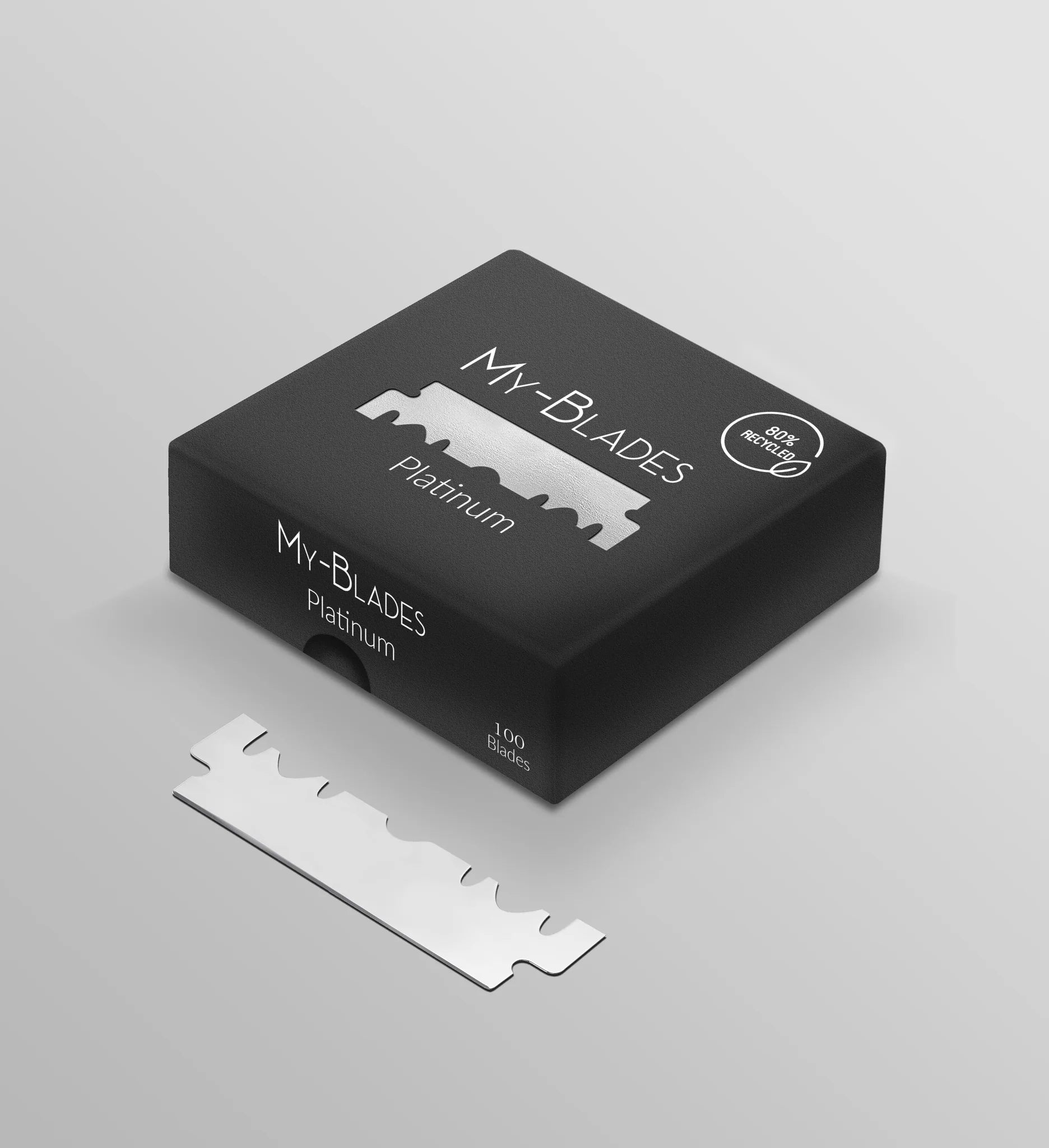 My Blades Platinum Single Edge Razor Blades 100 pack professional barber blades