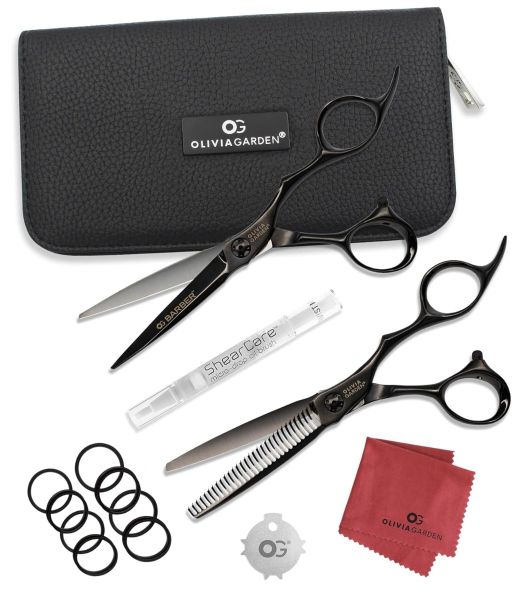 Olivia Garden Barber Shears Intro Kit 5.75 inch 30 Teeth
