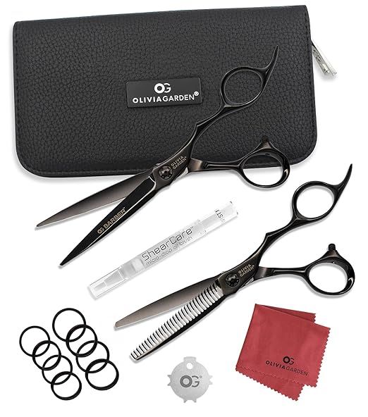 Olivia Garden Barber Shears Intro Kit 6.25 inch 30 Teeth