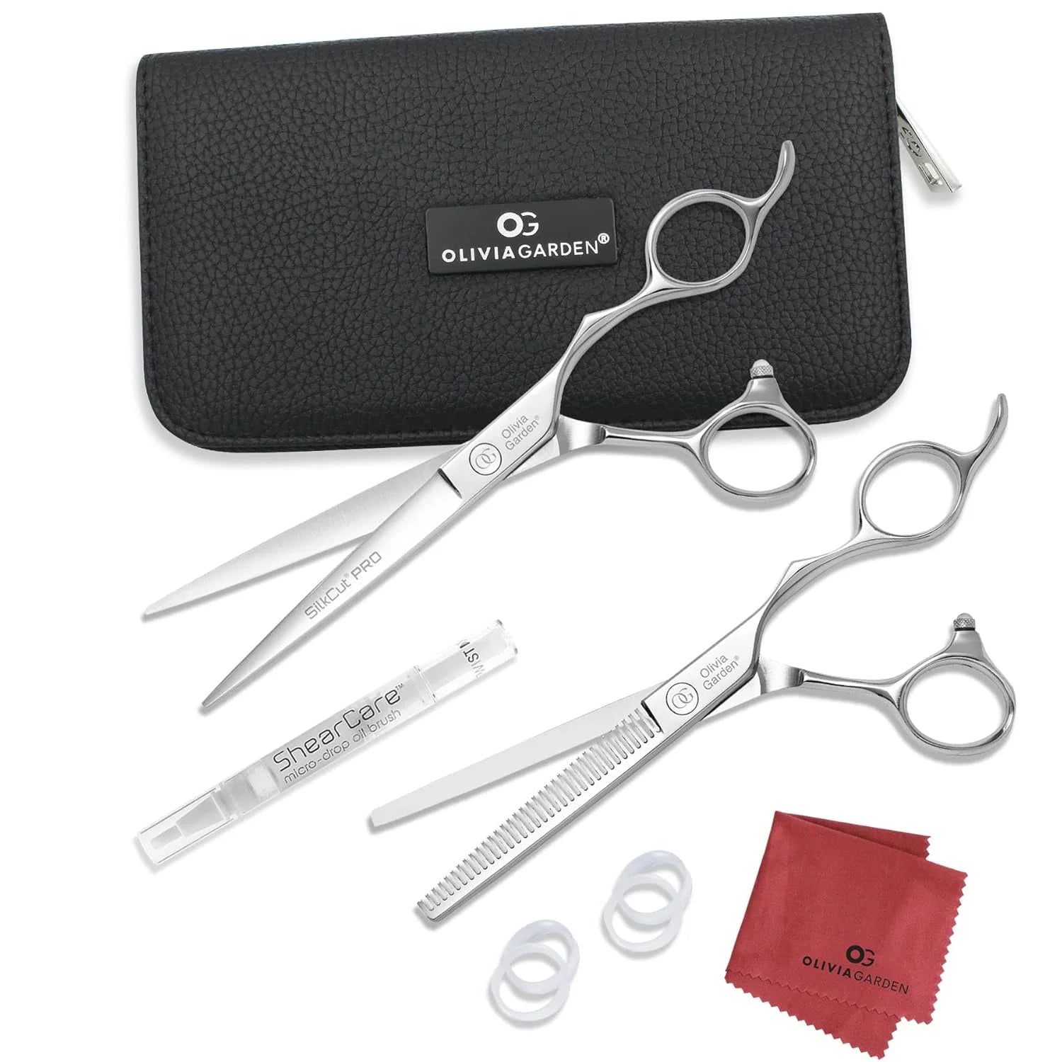 Olivia Garden SilkCut Pro 5.75 inch professional shear and thinner set