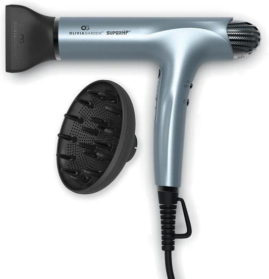Olivia Garden SuperHP Professional Hair Dryer with 3 Free Styling Brushes