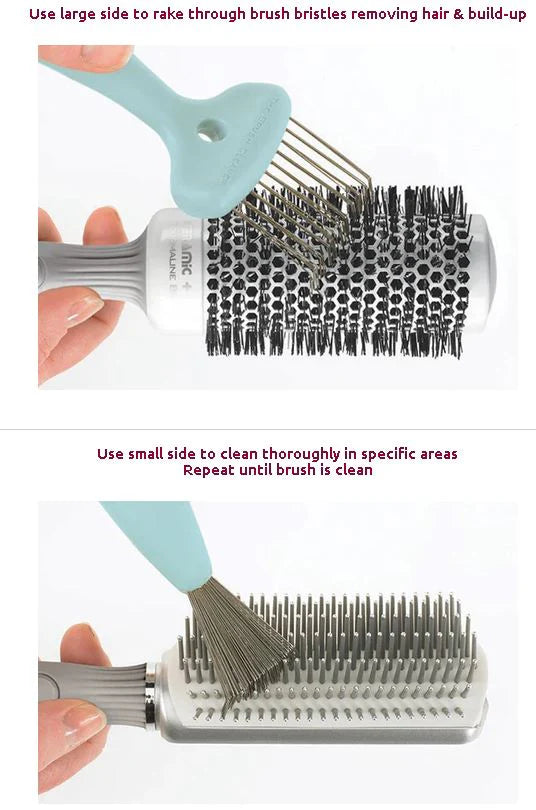 Olivia Garden Brush Cleaner 2 in 1 Hair Brush Cleaning Tool