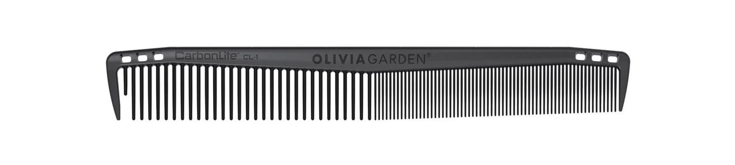 Olivia Garden CarbonLite CL-1 7 inch carbon cutting barber comb