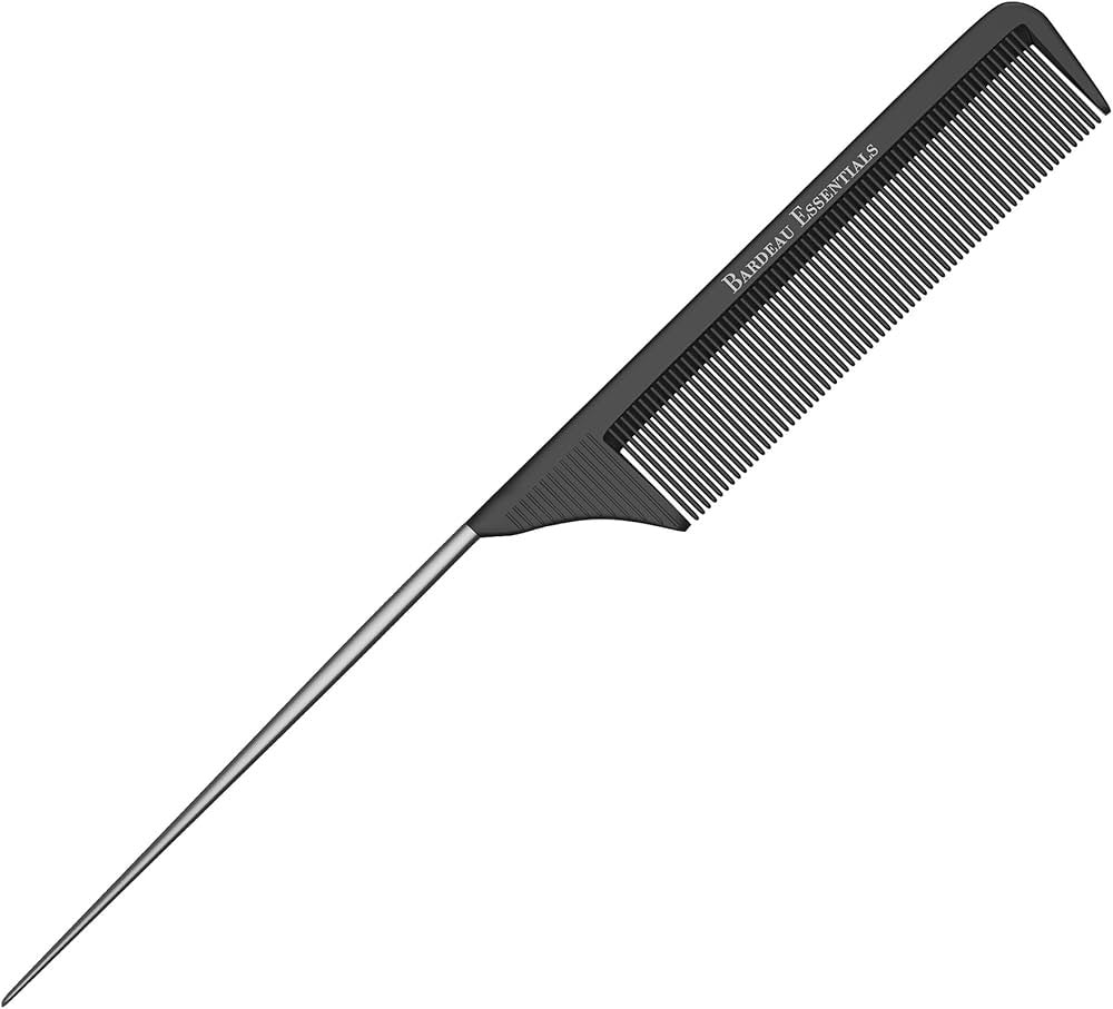 Olivia Garden CarbonLite CL-4 teasing metal tail barber comb