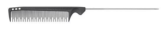 Olivia Garden CarbonLite CL-4 teasing metal tail barber comb