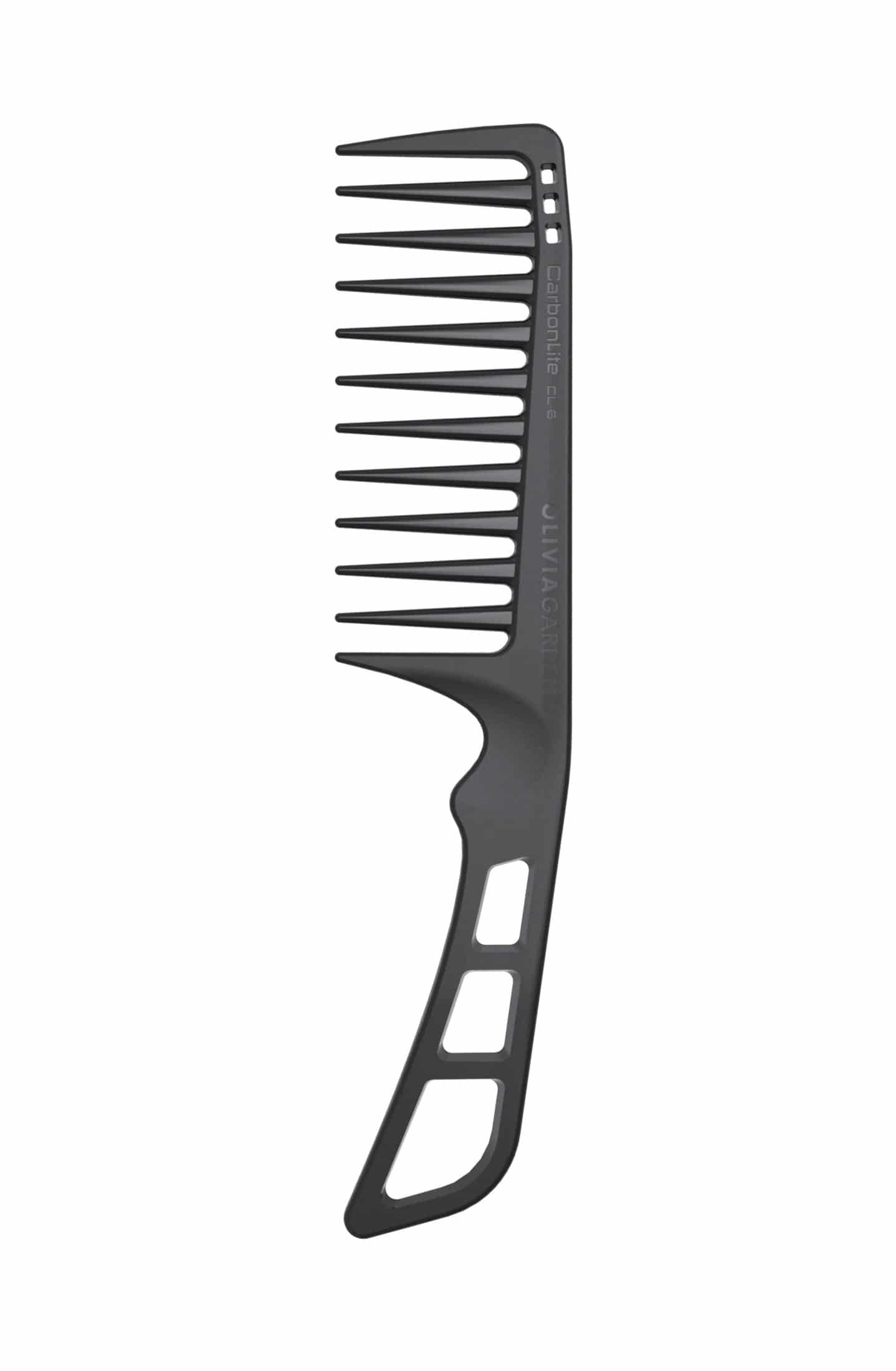 Olivia Garden CarbonLite CL-6 wide tooth handle barber comb yeah