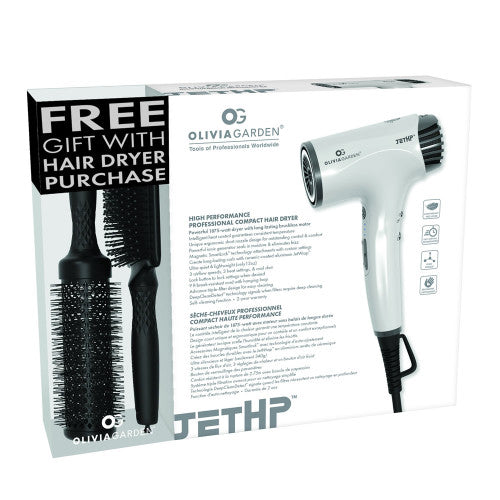 Olivia Garden JetHP Hair Dryer 1875W #JHPDR1DLO1 – 12 oz