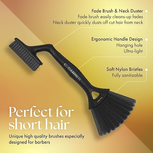 Olivia Garden OG Barber Fade Brush dual-sided neck duster
