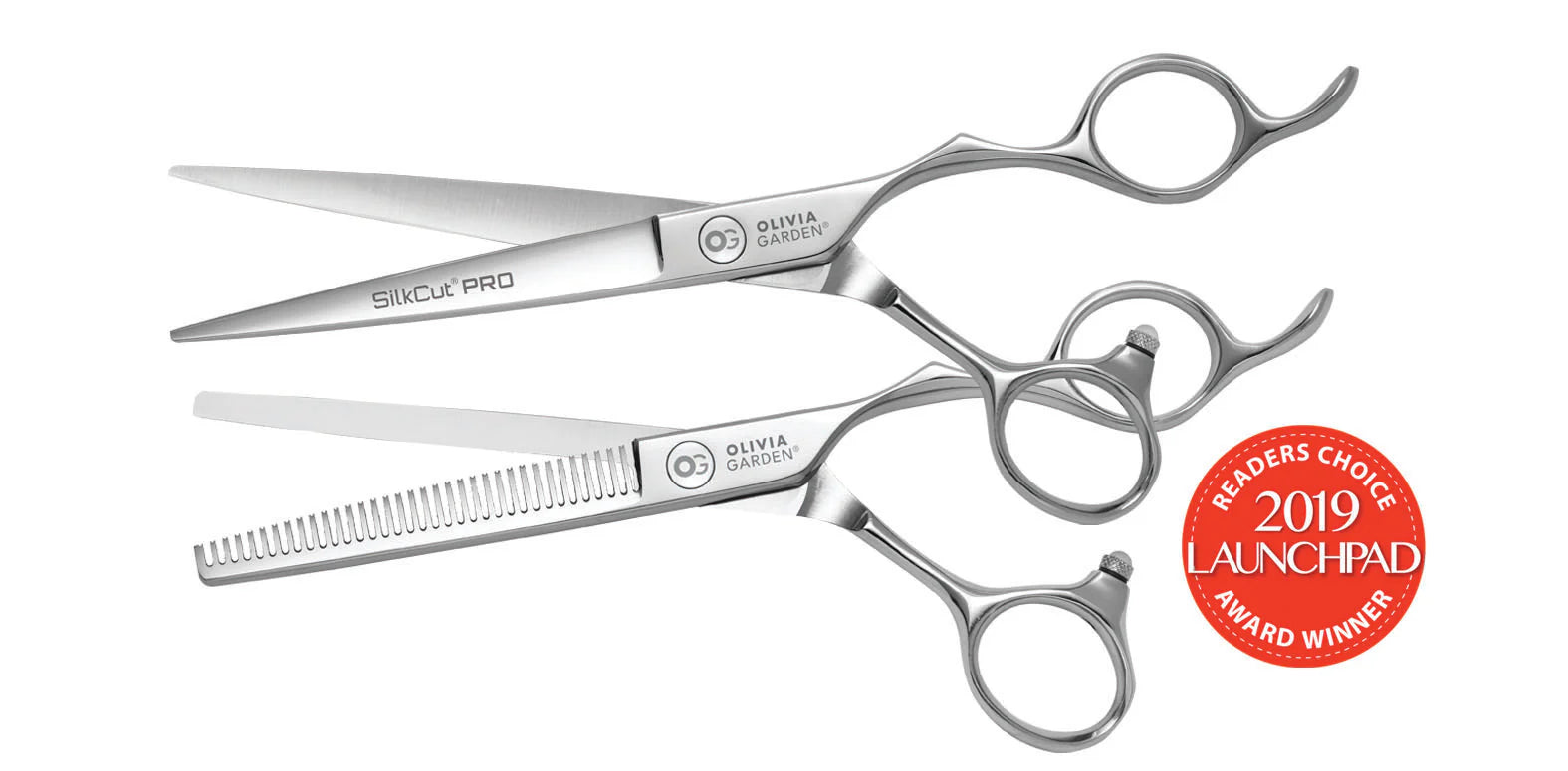 Olivia Garden SilkCut Pro 5.75 inch professional shear and thinner set