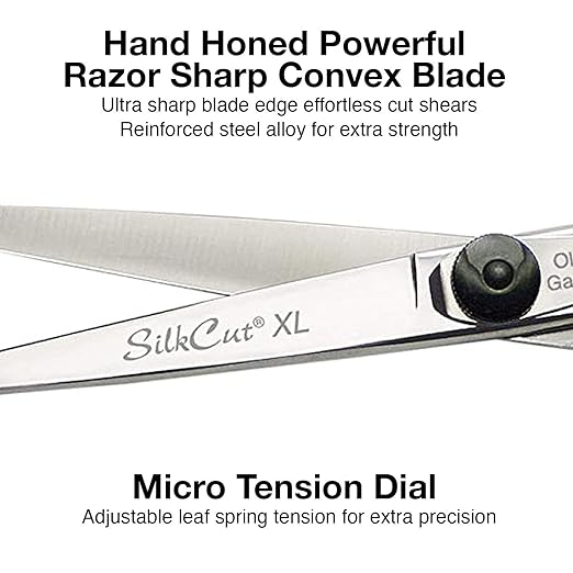 Olivia Garden SilkCut left hand shear and thinner set 6.5 inch