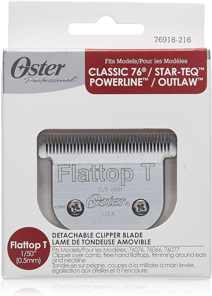 Oster detachable Flattop T clipper blade precision cut