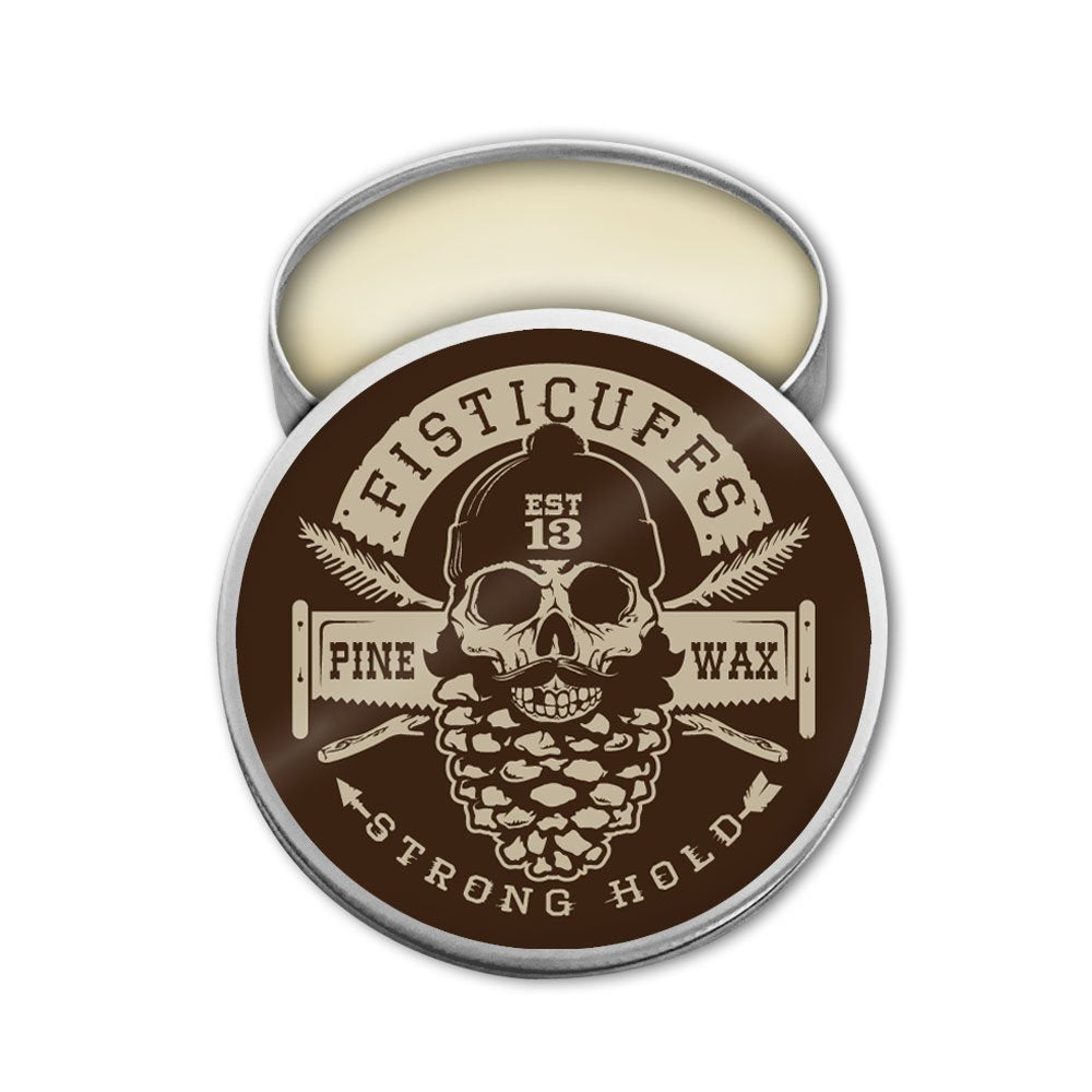Fisticuffs Pine Strong Hold Mustache Wax – 1 oz – product assortment hero image