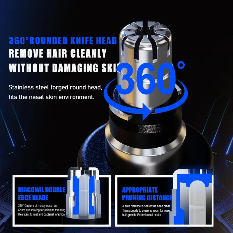 Personal nose ear eyebrow trimmer rechargeable Type-C