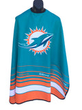 MIAMI DOLPHINS OFFICIALLY LICENSED NFL BARBER CAPES