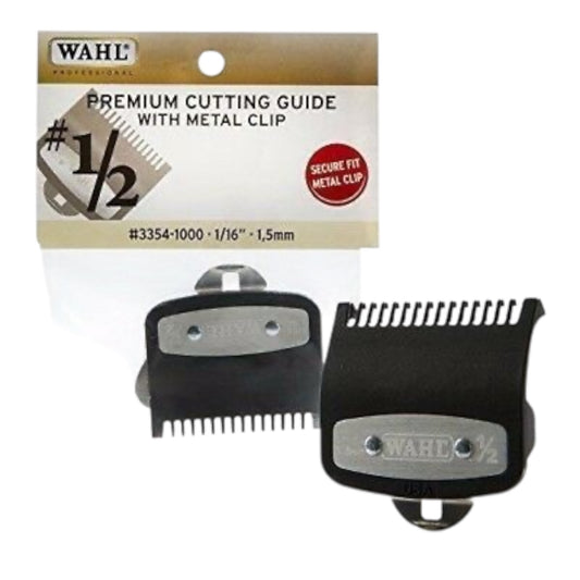 WAHL PREMIUM CUTTING GUIDE WITH METAL CLIP # 1/2- 1/16" (1.5MM) #3354-1000